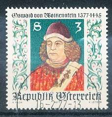 AUSTRIA  1977 -     Oswald von Wolkenstein  -   FINE  USED
