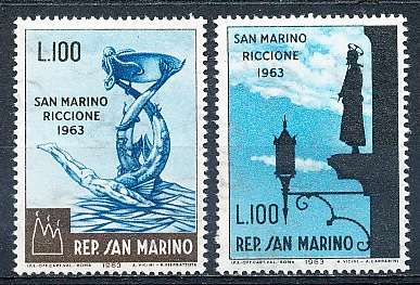SAN MARINO  1963  -   Stamp Exhibition San Marino -  FULL SET     - FINE  MINT