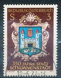 AUSTRIA  1977 -    Anniversary Schwanenstadt  -   FINE  USED
