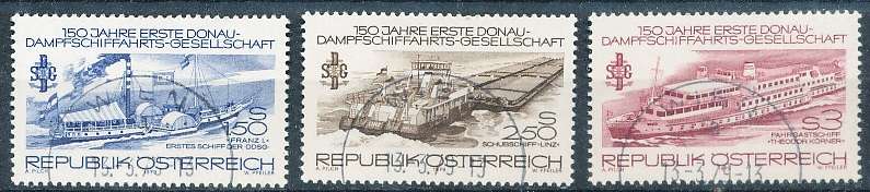 AUSTRIA  1979 -   Danube Steam Shipping Company SET   -   FINE  USED