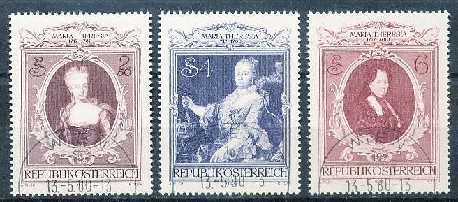 AUSTRIA  1980 -     Empress Maria Theresa  SET   -   FINE  USED