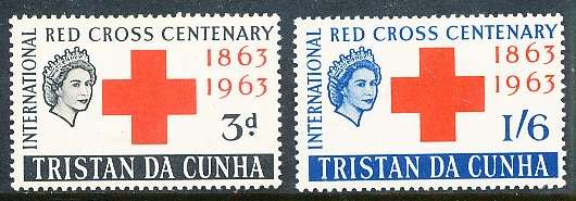 TRISTAN da CUNHA  - 1964   Red Cross  SET  -   FINE  MINT