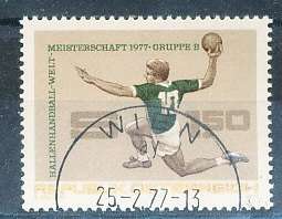 AUSTRIA  1977 -     Handball World Championships   -   FINE  USED