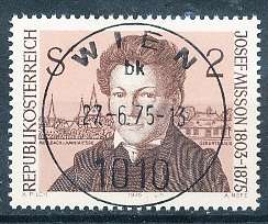 AUSTRIA  1975 -   Death of Josef Misson    -   FINE  USED