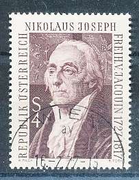 AUSTRIA  1977 -     Joseph Baron von Jacquins   -   FINE  USED
