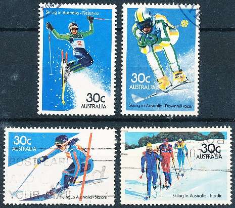 AUSTRALIA  1984 -  Skiing in Australia  SET -   FINE  USED