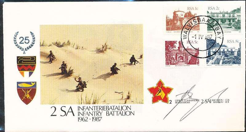 RSA   -  SA  ARMY   COVER   no 2   -    SIGNED