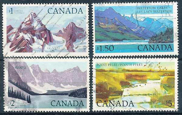 CANADA  1977/82  -  DEFINITIVES  TOP VALUES   -  FINE   USED