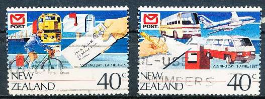 NEW ZEALAND   - 1987   New Zealand Post  Day  -     FINE USED