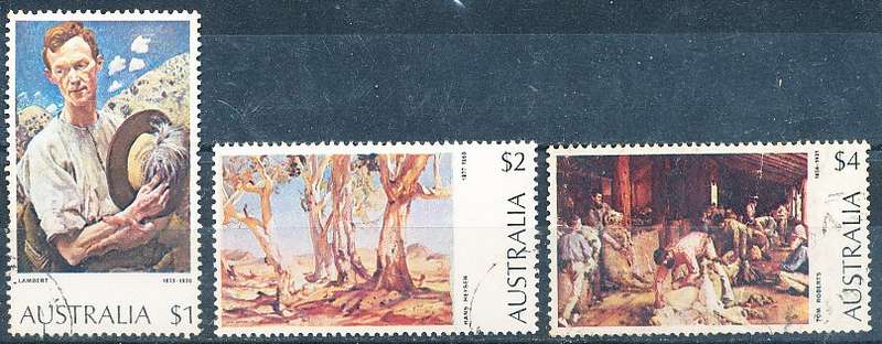 AUSTRALIA  1974 -    Paintings  SET  -   FINE USED
