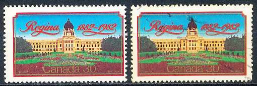 CANADA  1982  -  Anniversary of Regina  -  FINE  MINT and USED