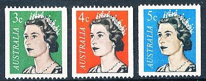 AUSTRALIA  1966 -  Queen Elizabeth II   COIL   SET  -  MINT