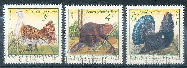 AUSTRIA  1982 -   "Protect Endangered Species"  SET  -   FINE  USED