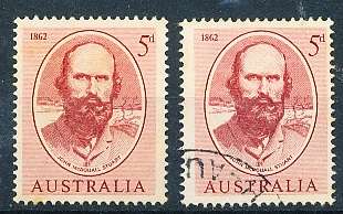 AUSTRALIA  1962 -   Transition from South to North -    MINT and FINE USED