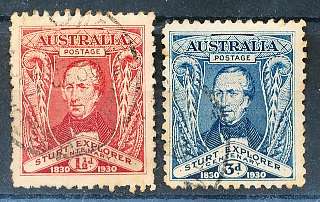 AUSTRALIA  1930 -    Sturt Expedition   SET  FINE  USED