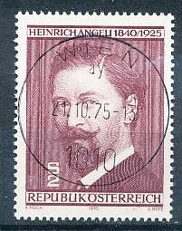 AUSTRIA  1975 -   Death of Heinrich Angeli   FINE  USED