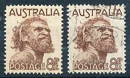 AUSTRALIA  1950 -   Aborigine -     MINT and  USED