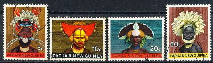 PAPUA NEW GUINEA 1968  -    "National Heritage"  FULL  SET    -   FINE USED
