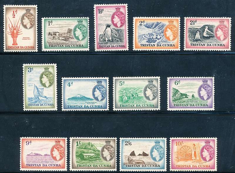 TRISTAN da CUNHA - 1960  Portrait Medallion   SET  -     MINT