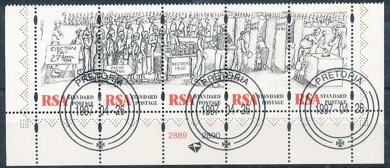 RSA  - 1997  -    Democratic Elections  SET    - FINE  CTO USED