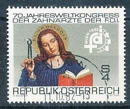 AUSTRIA  1982 -    International Dental Federation   -   FINE  USED