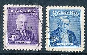CANADA  1955  -   Prime Ministers  FULL SET   -  FINE USED