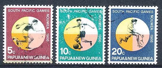 PAPUA NEW GUINEA 1966  -   South Pacific Games  FULL  SET    - FINE  USED