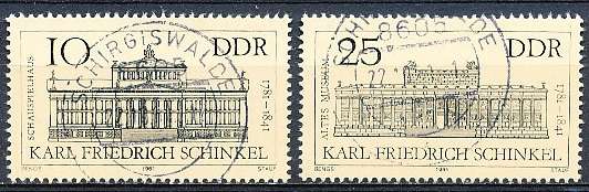 GERMANY  DDR   1981  -  Karl Friedrich Schinkel  FULL SET    -  FINE    USED