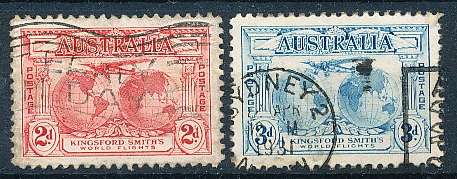 AUSTRALIA  1931 -   Kingsford Smith's World Flights PART   SET  FINE  USED