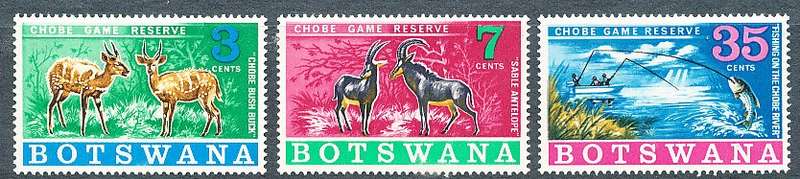 BOTSWANA  1967  -  Chobe Game Reserve  SET     - FINE   MINT