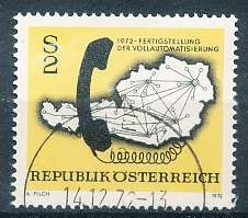 AUSTRIA  1972 -   Telephone Network  -   FINE  USED