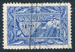 CANADA  1951  -   Fisherman  SINGLE ISSUE    -  FINE USED