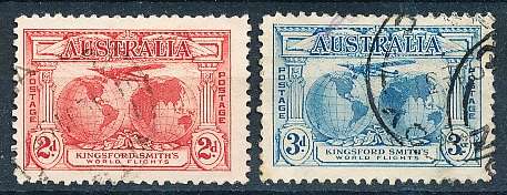 AUSTRALIA  1931 -   Kingsford Smith's World Flights PART   SET  FINE  USED