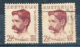 AUSTRALIA  1949 -    Henry Lawson -   FINE  MINT and  USED