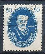 GERMANY  DDR   1950  - Academy of Science in Berlin  TOP VALUE   -   FINE USED