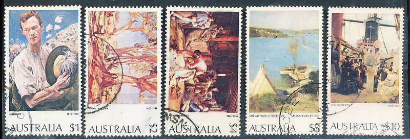 AUSTRALIA  1974 -    Paintings  FULL  SET  -   FINE USED