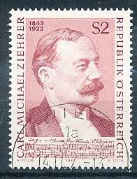 AUSTRIA  1972 -    Carl Michael Ziehrer  -   FINE  USED