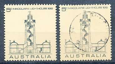 AUSTRALIA  1968 -   Macquarie Lighthouse  - FINE MINT and  USED