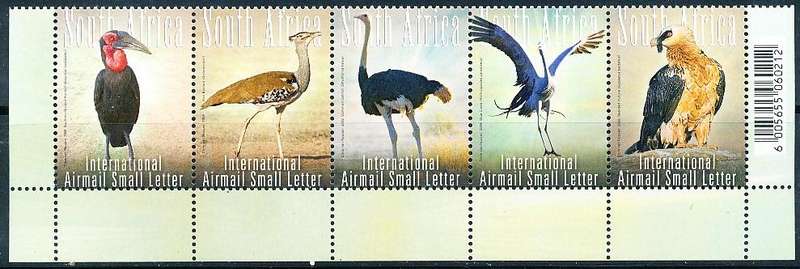 RSA  - 2008 -   Birds - The Big 5   SET   - FINE  MINT