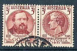 AUSTRALIA  1951 -   Gold in Victoria / Self Governance in Victoria  SET  -   FINE USED
