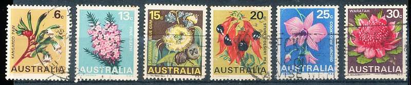 AUSTRALIA  1968 -    Flowers   FULL SET  -  FINE USED