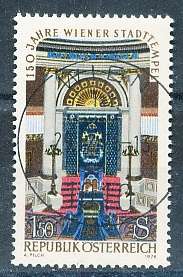AUSTRIA  1976 -    Vienna's Stadttempel   -   FINE  USED
