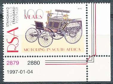 RSA -  1997  -  Automobile in South Africa  - FINE   MINT