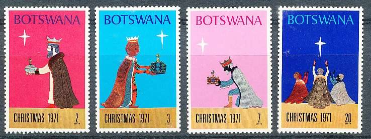 BOTSWANA  1971  -  Christmas   SET     -  FINE   MINT