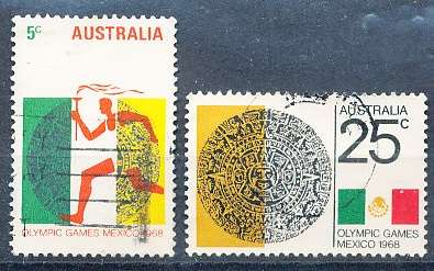 AUSTRALIA  1968 -   Olympic Games - Mexico City  SET  -  FINE USED