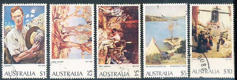 AUSTRALIA  1974 -    Paintings  FULL  SET  -   FINE USED