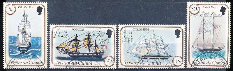 TRISTAN da CUNHA  - 1983  Ships    SET  -  FINE  USED
