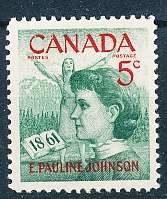 CANADA  1961  - Birth of E. Pauline Johnson    -  MINT