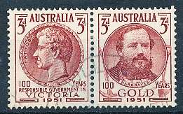 AUSTRALIA  1951 -   Gold in Victoria / Self Governance in Victoria  SET  -   FINE USED
