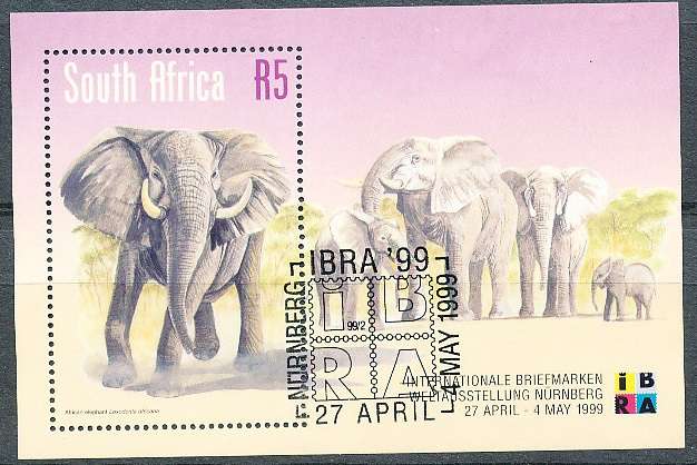 RSA  - 1999 -  Stamp Exhibition   MINI-SHEET  - FINE CTO USED